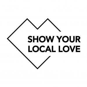 Show your Local Love, black logo