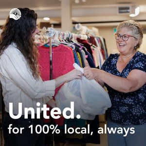 United. for 100% local, always