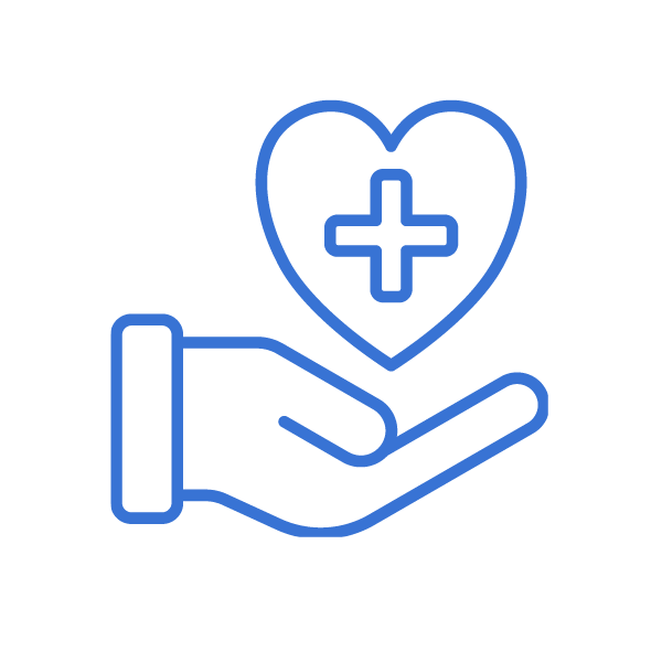 Life Insurance icon in blue