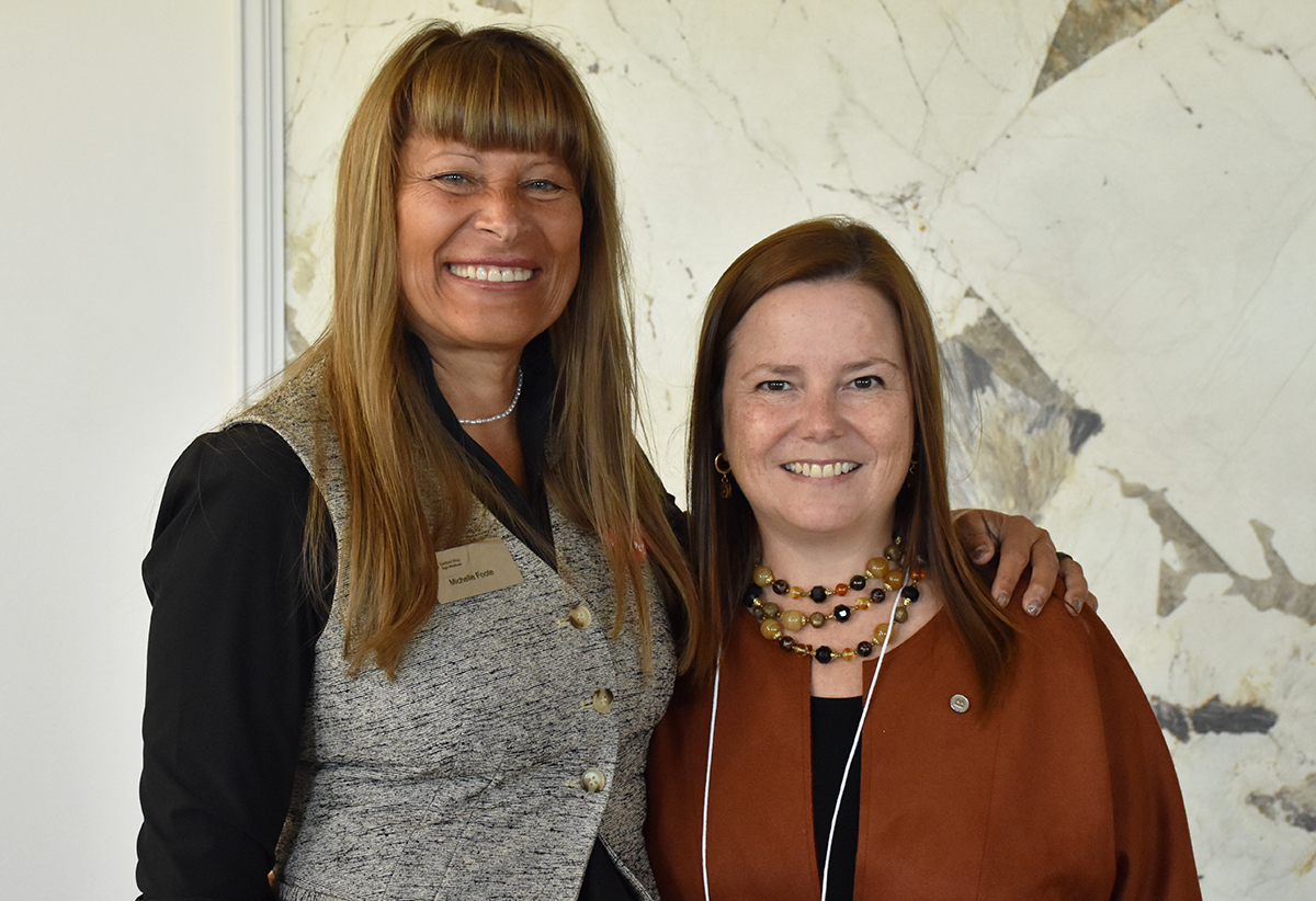 Michelle Foote and Kristen Korhonen at Major Gift Event in 2025