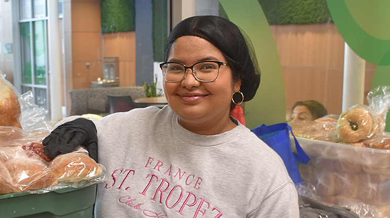 Krisstel, volunteer and part-time worker for the Essentials Services Program, South London Neighbourhood Resource Centre