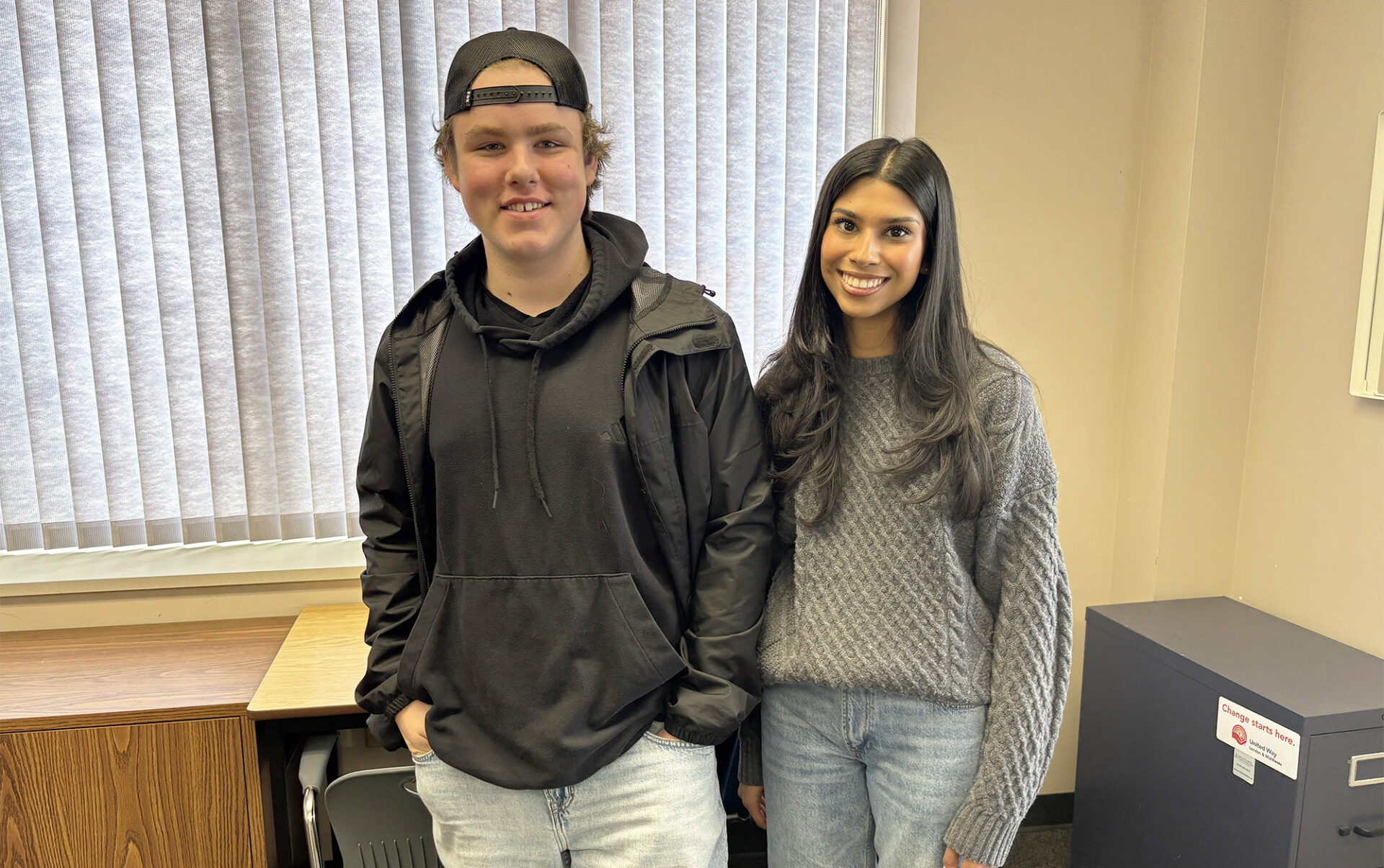 Logan Grozelle and Tutor Aneeqa Ladak