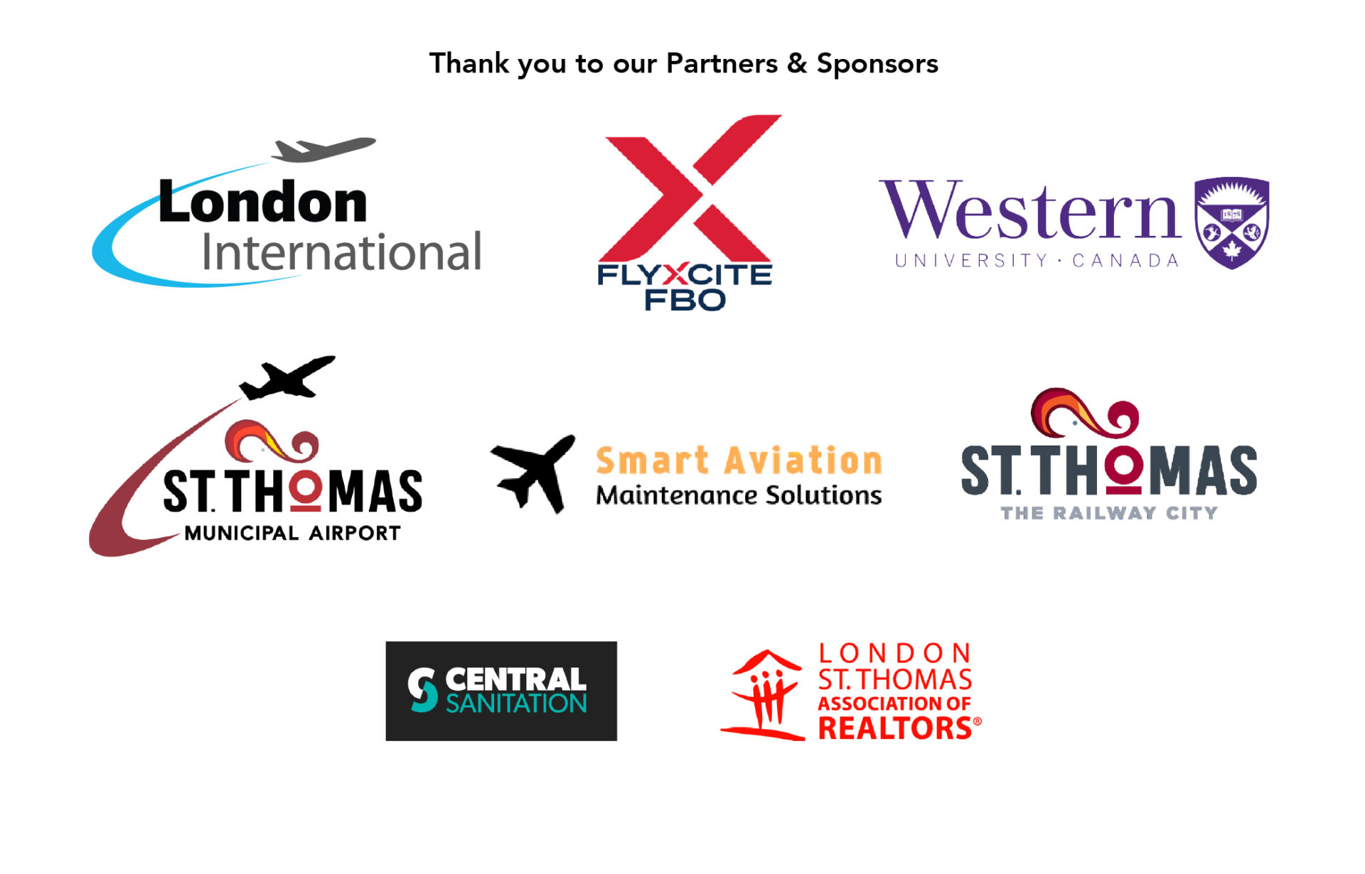 Thank you to our London and St. Thomas Partners & Sponsors