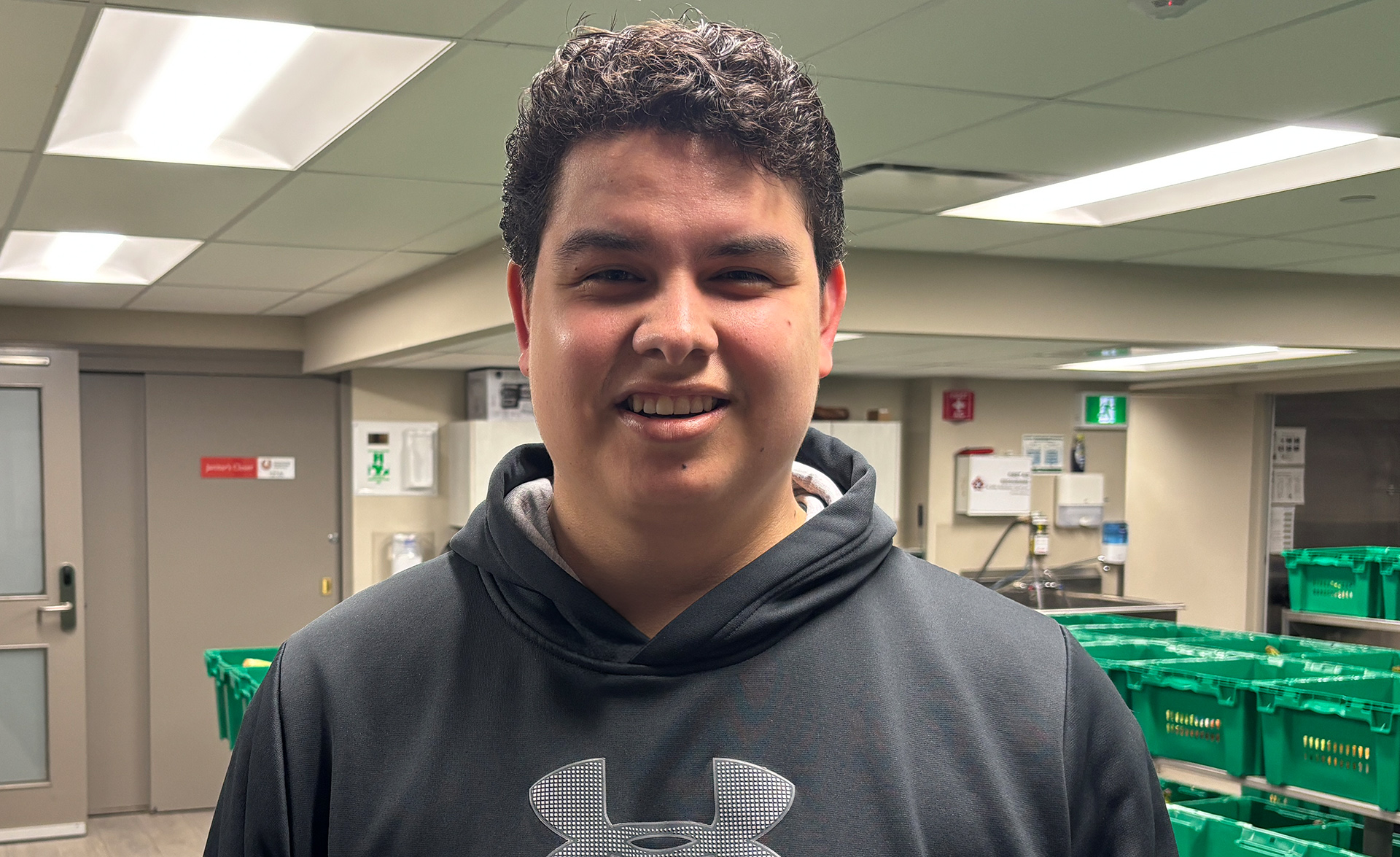 Nicholas, volunteer at Southwest Ontario Aboriginal Health Access Centre’s Farm Box program