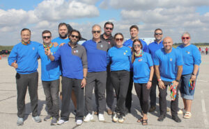 RBC volunteers and team mates getting ready to pull for community